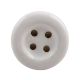 White Ceramic Button Wine Stopper